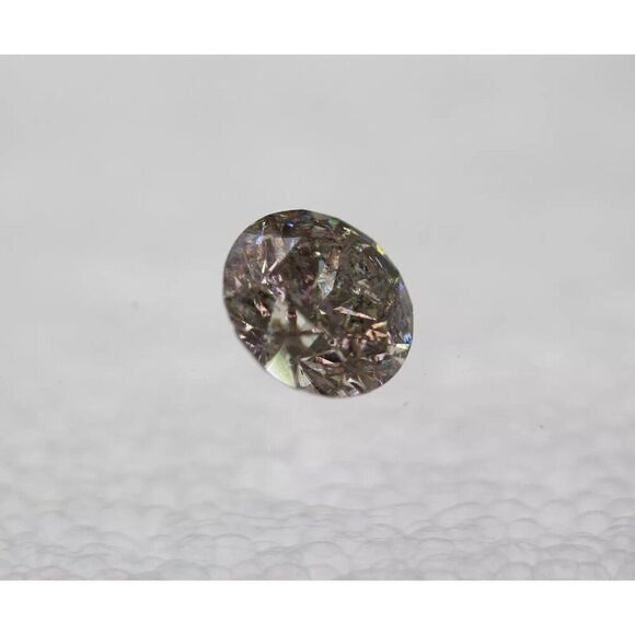 0.36 Carat Fancy Brown Round Brilliant Natural Enhanced Loose Diamond 4.57mm - Picture 1 of 1
